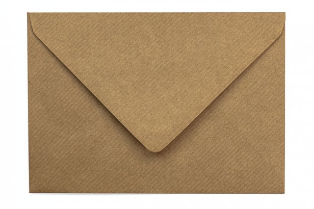 Buste DIN C6, carta kraft Natron rigata