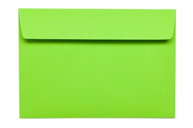Buste DIN C6 adesive, verde intenso