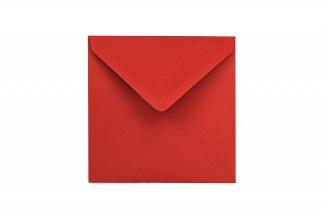Buste quadrate 130x130 mm, rosso