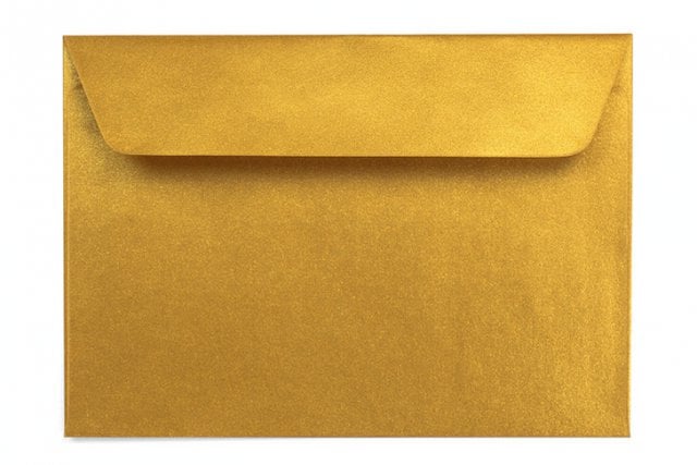 Buste DIN C6 adesive, oro