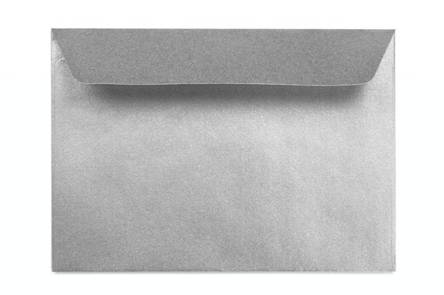 Buste DIN C6 adesive, argento