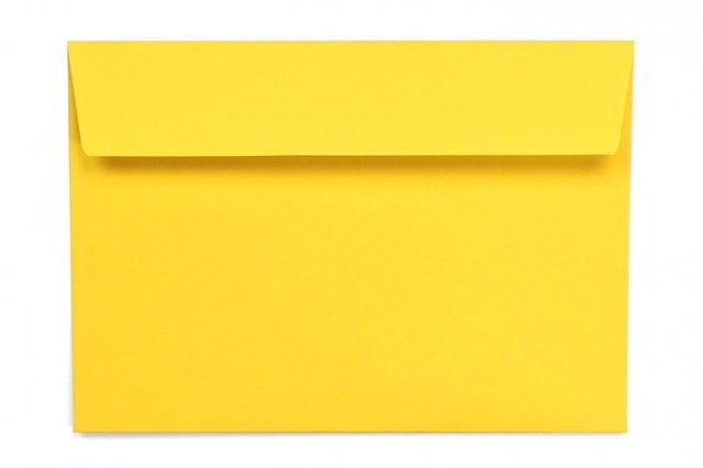 Buste DIN C6 adesive, giallo