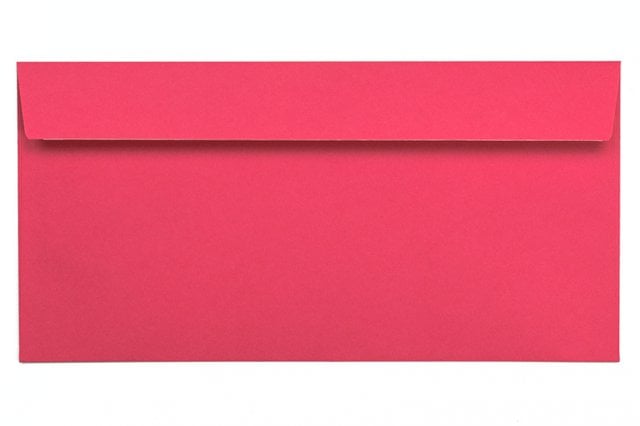 Buste DIN lunghe adesive, rosa