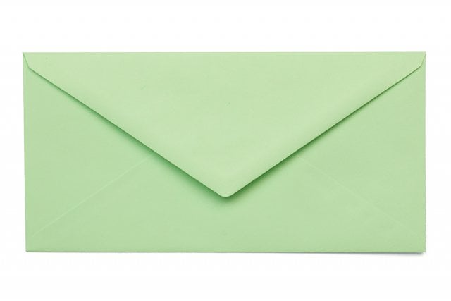 Buste DIN lunghe, verde menta