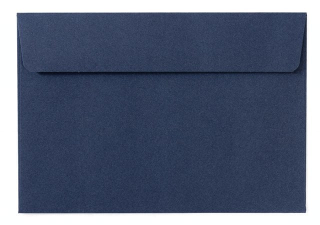 Buste DIN C6 adesive, blu scuro