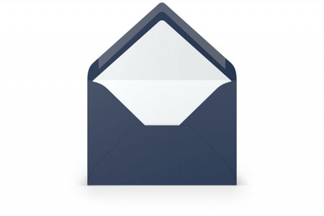 Buste DIN B6, foderate di blu scuro