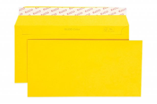 Buste Elco DIN lunghe+ adesive, giallo oro