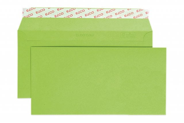 Buste Elco DIN lunghe+ adesive, verde intenso