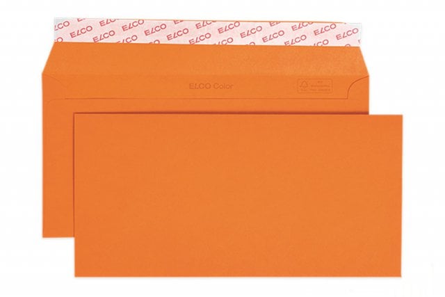 Buste Elco DIN lunghe+ adesive, arancione