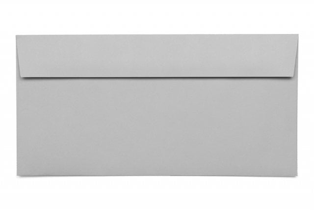 Buste DIN lunghe adesive, grigio chiaro