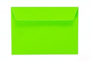 Buste DIN C6 adesive, verde neon