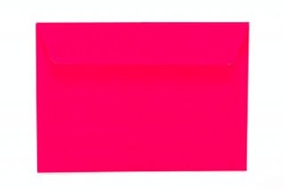 Buste DIN C6 adesive, rosa neon