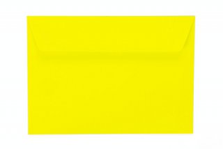 Buste DIN C6 adesive, giallo neon