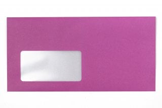Buste DIN lunghe con finestra, stampa rosa
