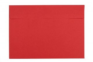 Buste DIN C5 adesive, rosse