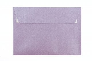 Buste DIN C6 adesive, viola madreperla