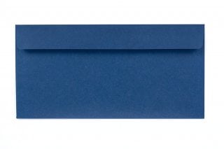 Buste DIN lunghe adesive, stampa blu scuro