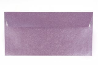 Buste DIN lunghe adesive, viola madreperla