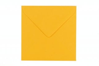 Buste quadrate 130x130 mm, giallo intenso
