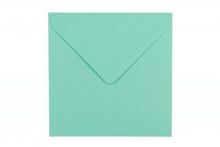 Buste quadrate 155x155 mm, blu-verde