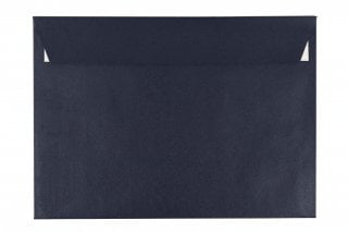 Buste DIN C5 adesive, blu scuro madreperlato