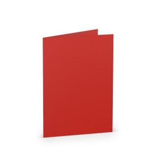 Cartoncini pieghevoli DIN A6, rosso