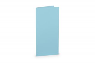 Carte pieghevoli DIN lungo, azzurro