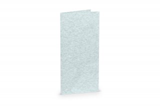 Carte pieghevoli DIN lungo, blu acqua marmorizzato