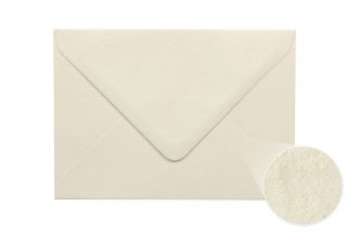 Buste DIN B6, crema, texture martellata
