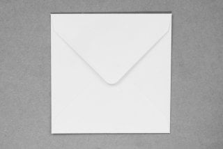 Buste quadrate 110x110 mm, bianche