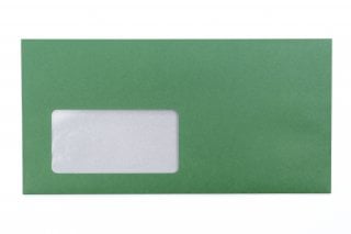 Buste DIN lunghe con finestra, stampa verde