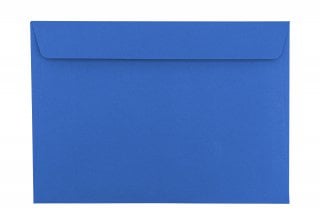 Buste DIN C5 adesive, blu royal