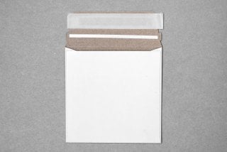 Imballaggio quadrato in cartone 125x125 mm, bianco