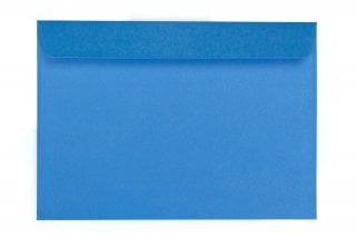 Buste DIN C5 adesive, stampa blu