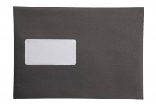 Buste DIN C5 adesive con finestra, stampa nera