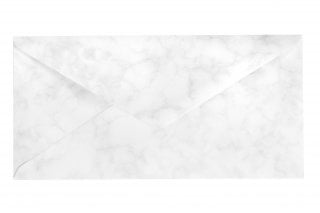 Buste DIN lungo, bianco marmorizzato