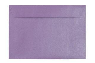 Buste DIN C5 adesive, viola madreperla
