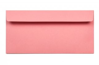 Buste DIN lunghe adesive, rosa