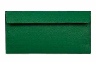 Buste DIN lunghe adesive, verde scuro