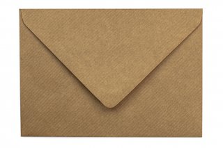 Buste DIN C6, carta kraft Natron rigata
