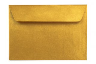 Buste DIN C6 adesive, oro