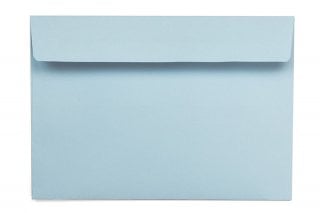 Buste DIN C6 adesive, blu chiaro