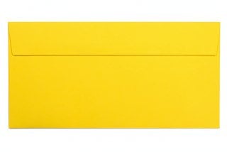 Buste DIN lunghe adesive, giallo