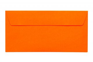 Buste DIN lunghe adesive, arancione neon