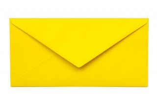 Buste DIN lunghe, giallo oro
