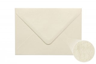Buste DIN C6, crema, texture martellata