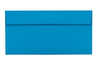 Buste DIN lunghe adesive, blu