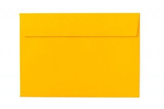 Buste DIN C6 adesive, giallo intenso