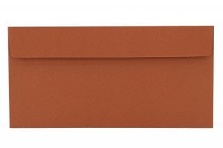 Buste DIN lunghe adesive, terracotta
