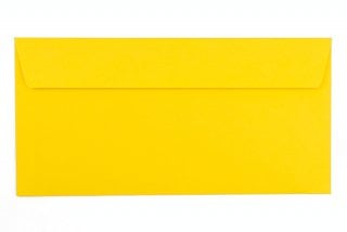 Buste DIN lunghe+ adesivo, giallo